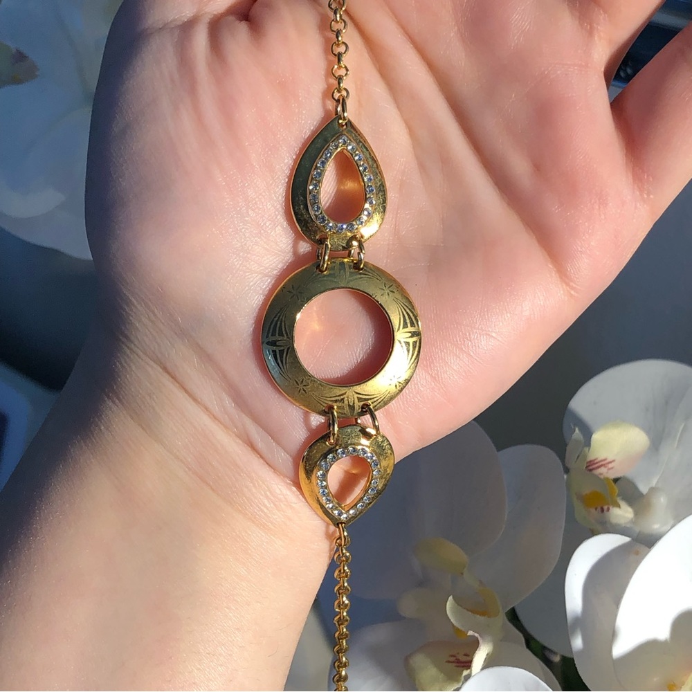 Golden Statement Chain Bracelet
